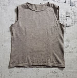 Simple beige knit vest